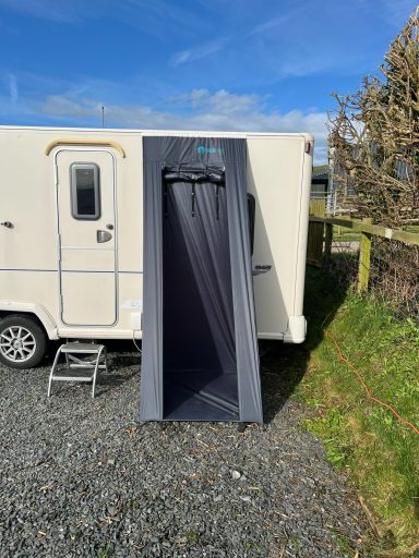 Front View with Door Rolled Up